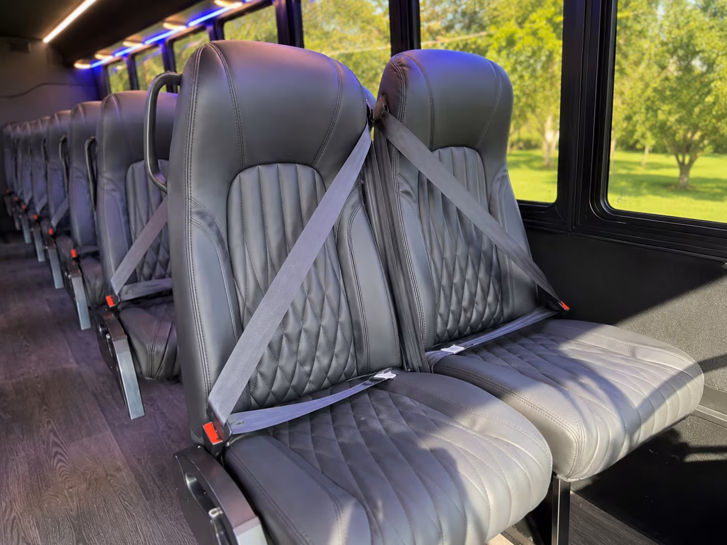 18 passenger minibus inside