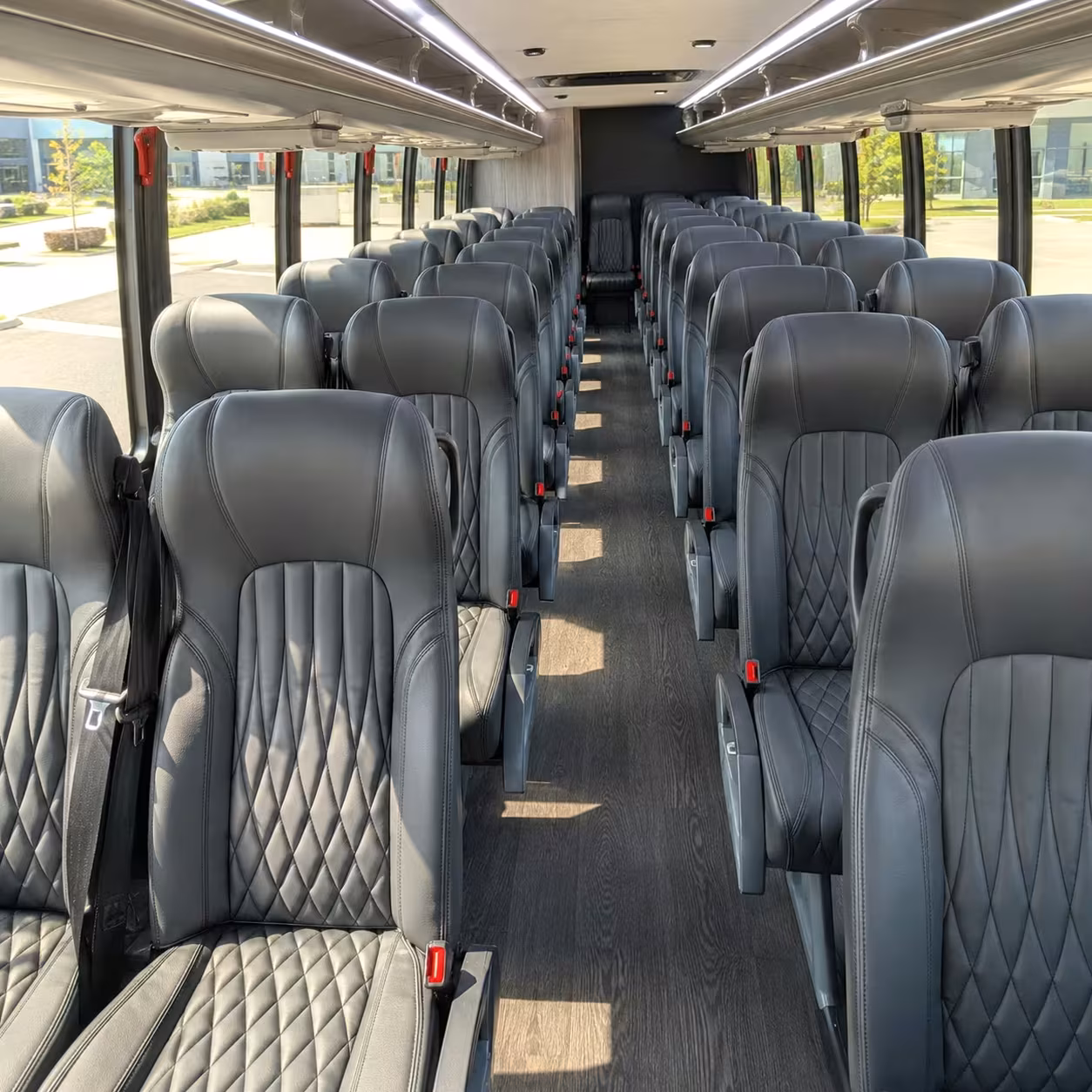 28 passenger minibus interior