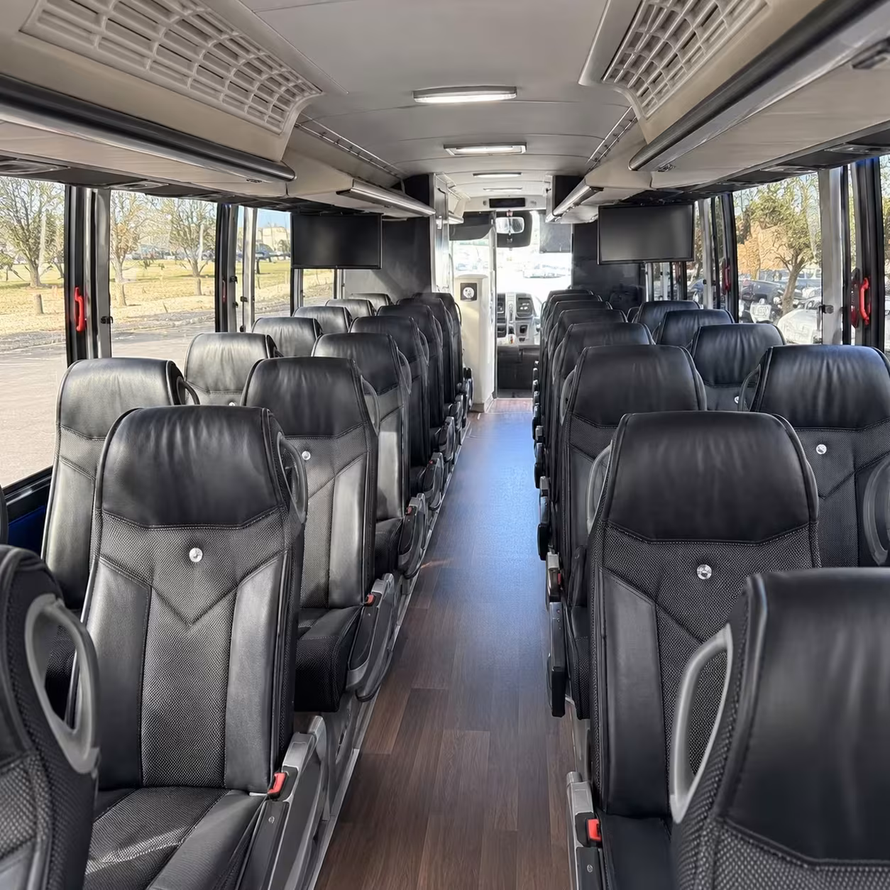 56 passenger charter bus interior