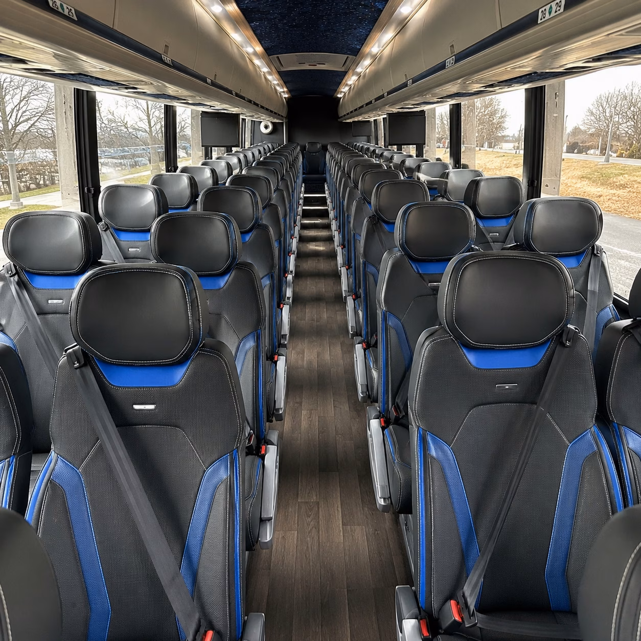 jacksonville charter bus rental inside