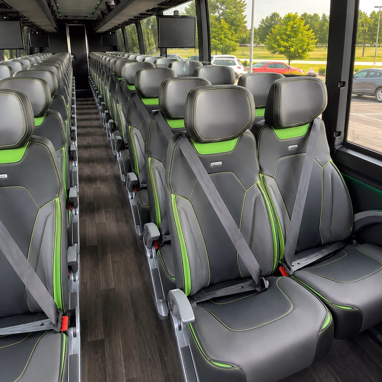 jacksonville charter bus rental interior