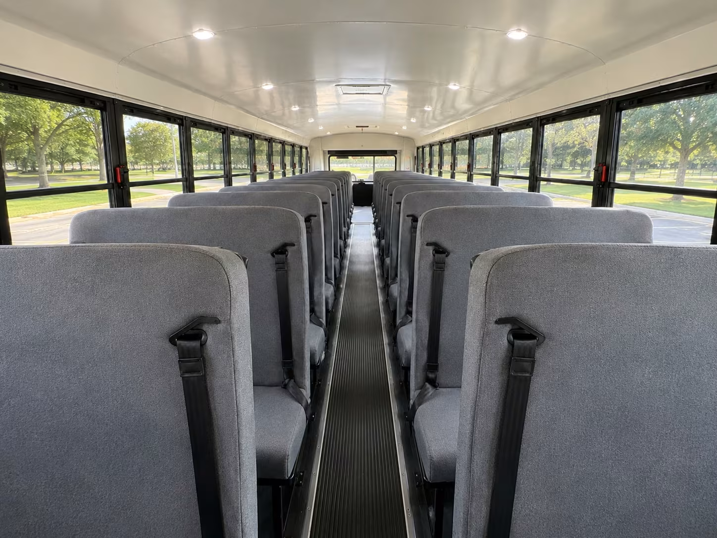 school bus interior