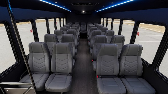 jacksonville 28 passenger minibus inside